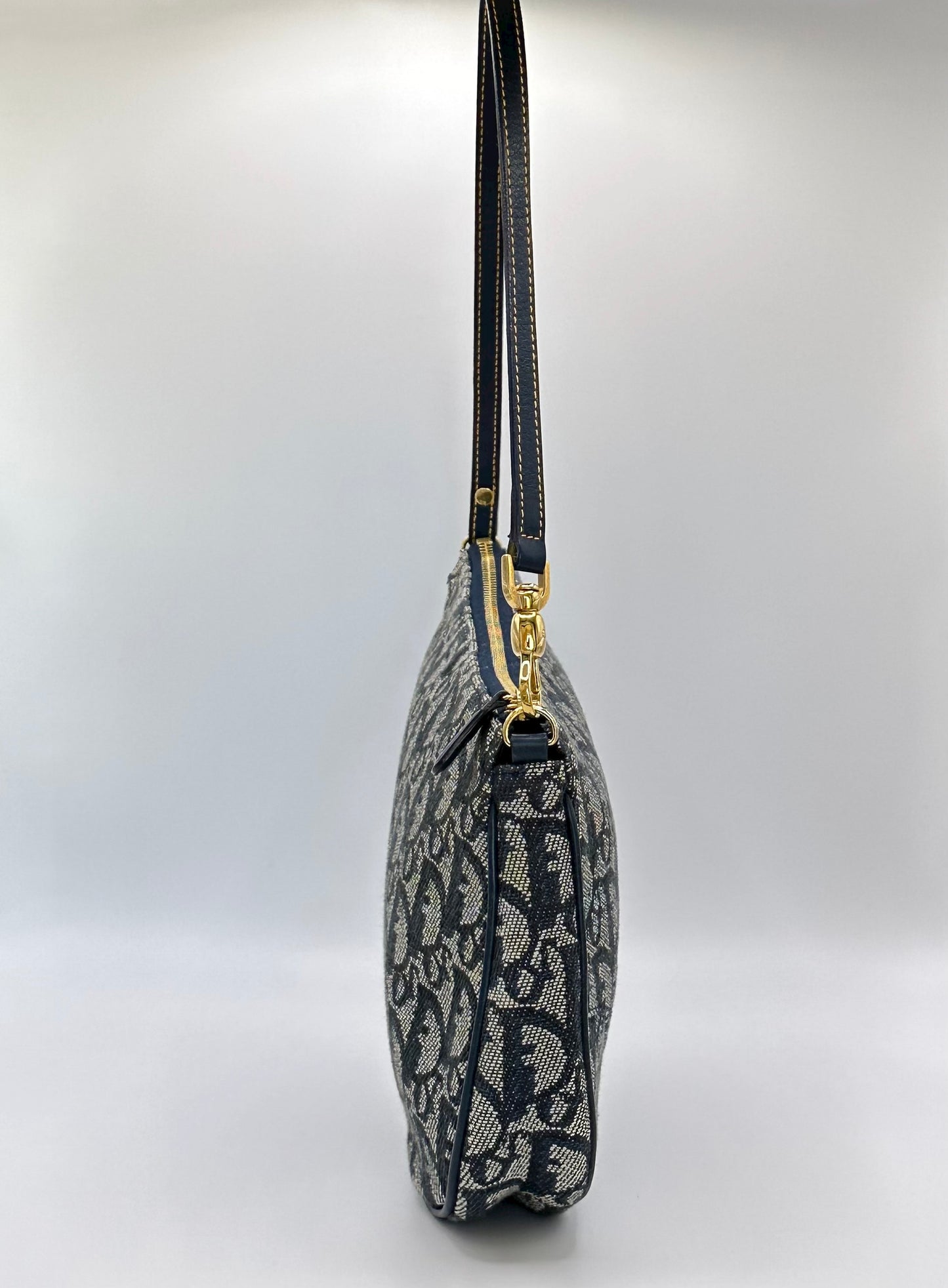 Navy Dior Saddle Bag