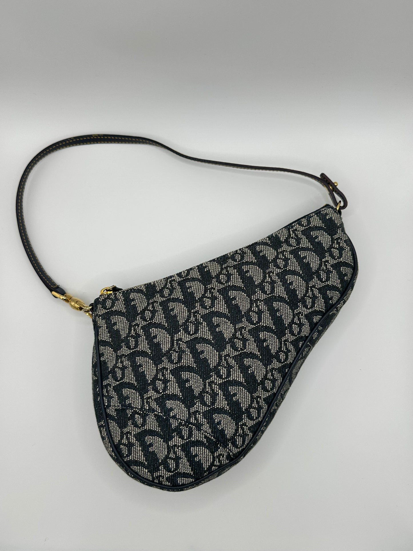 Navy Dior Saddle Bag