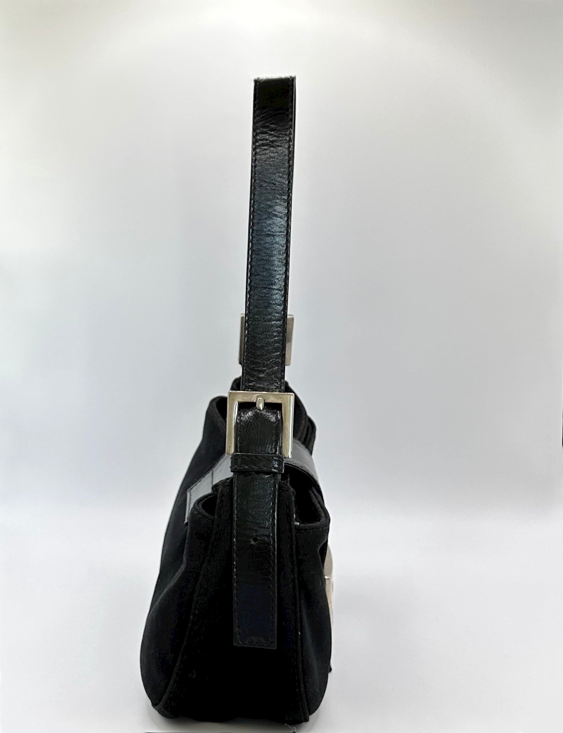 Black Vintage Fendi Croissant side photo