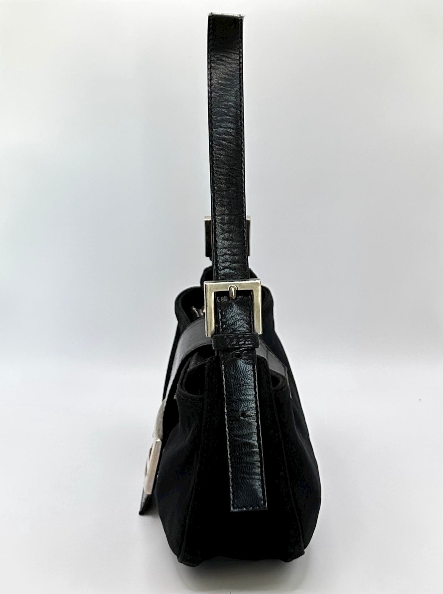 Black Vintage Fendi Croissant side photo