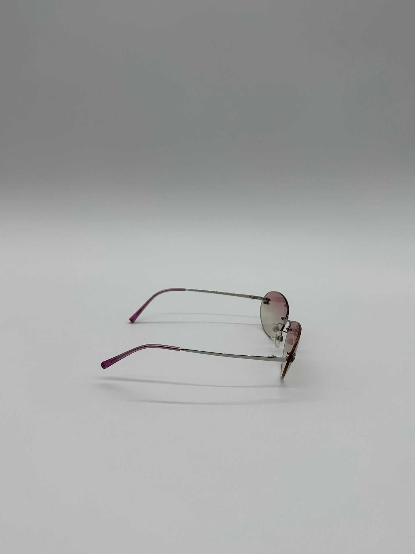 Vintage Pink Oval Chanel Sunglasses