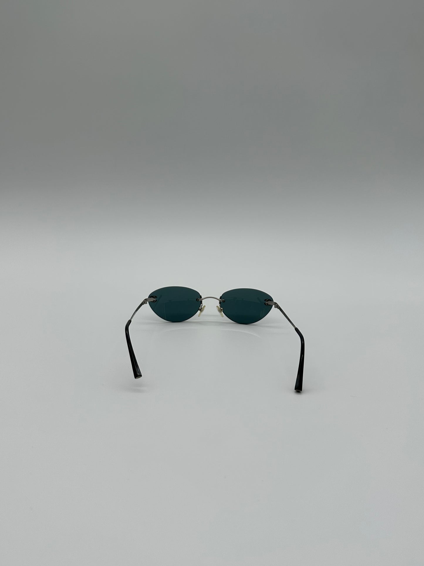 Vintage black oval chanel sunglasses