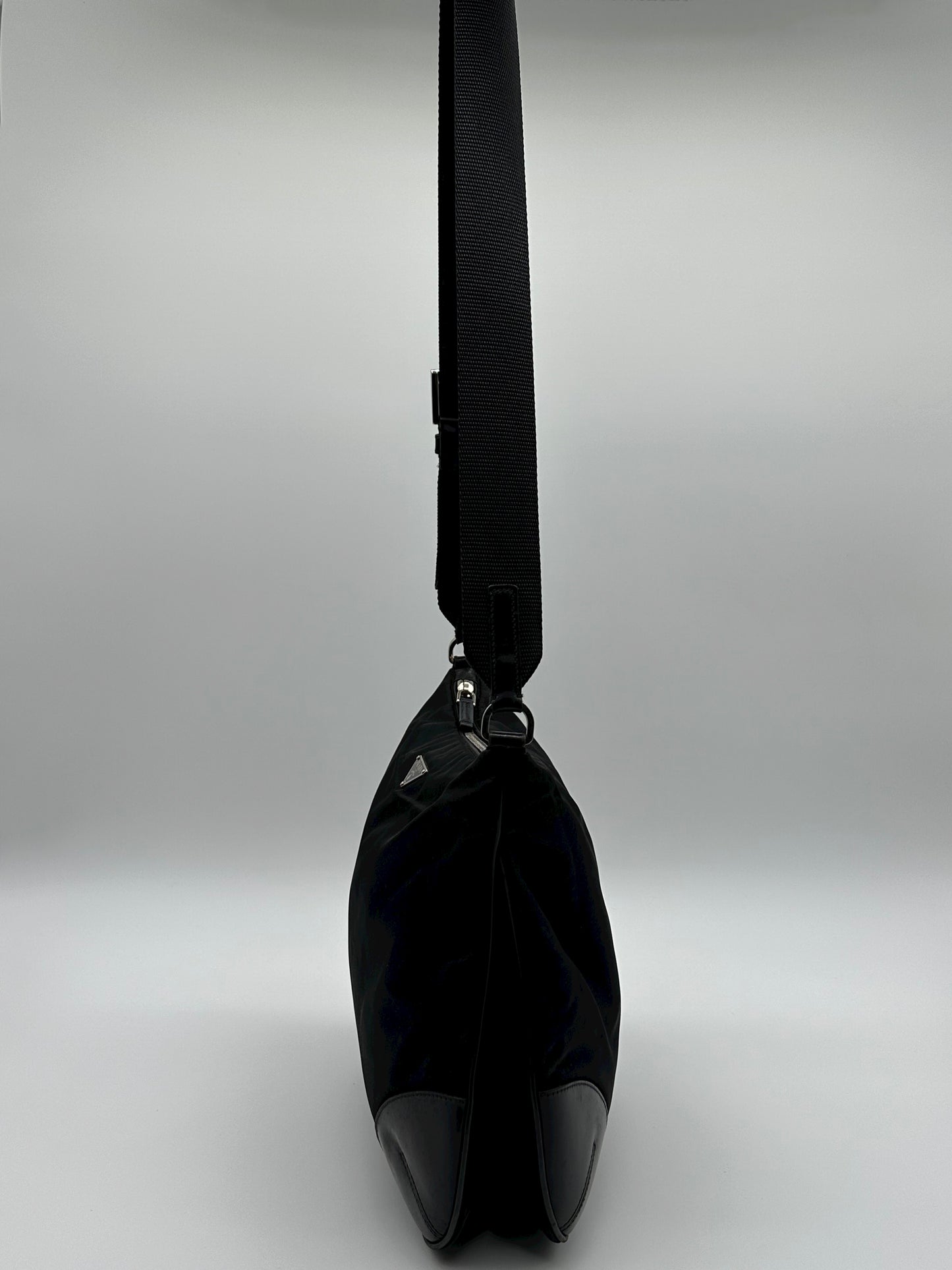 Vintage black prada messenger bag