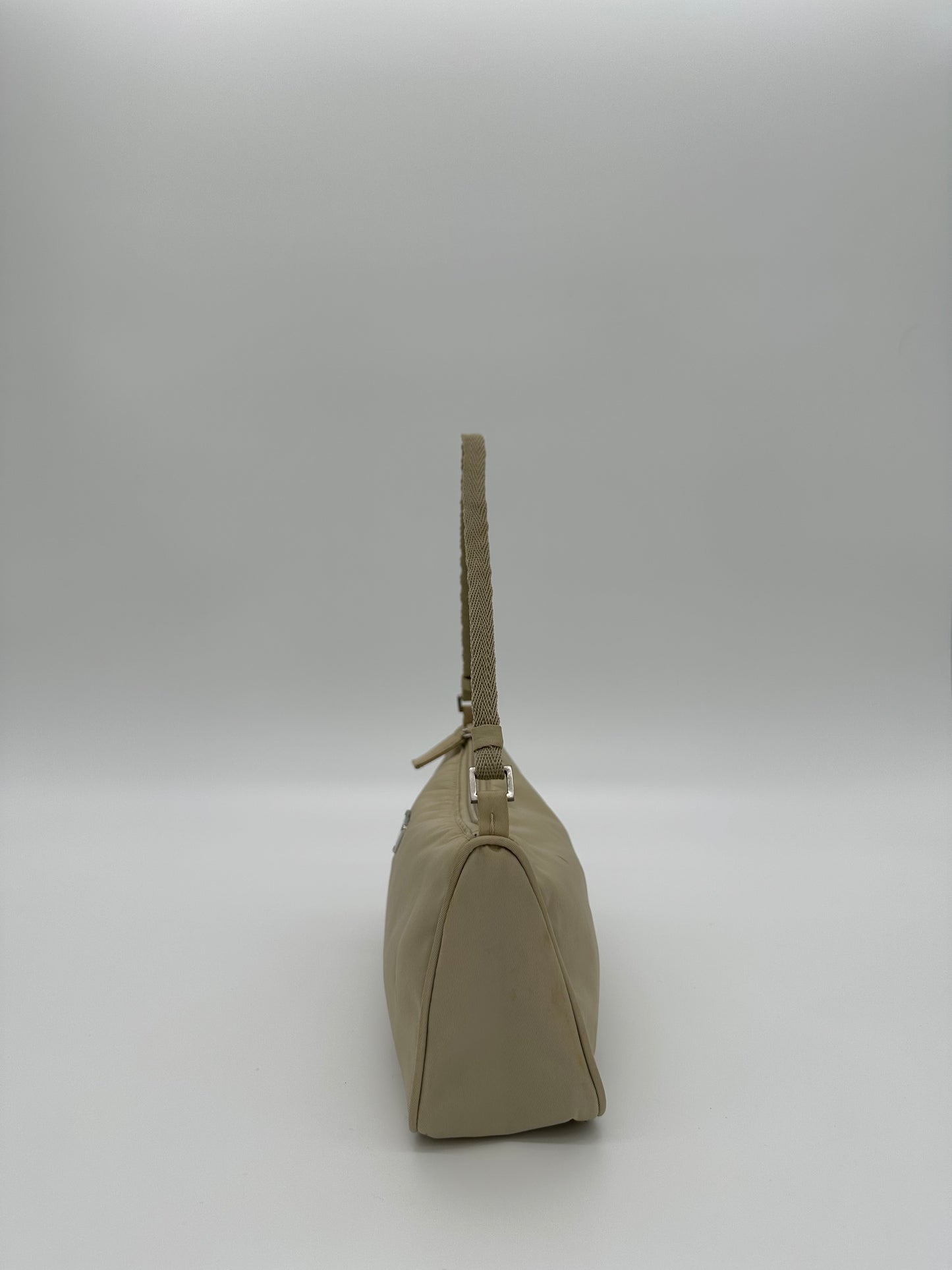 Cream Prada 90s Shoulder Bag