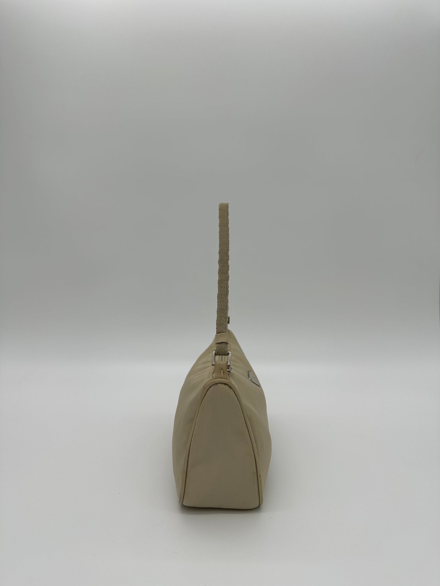 Cream Prada 90s Shoulder Bag