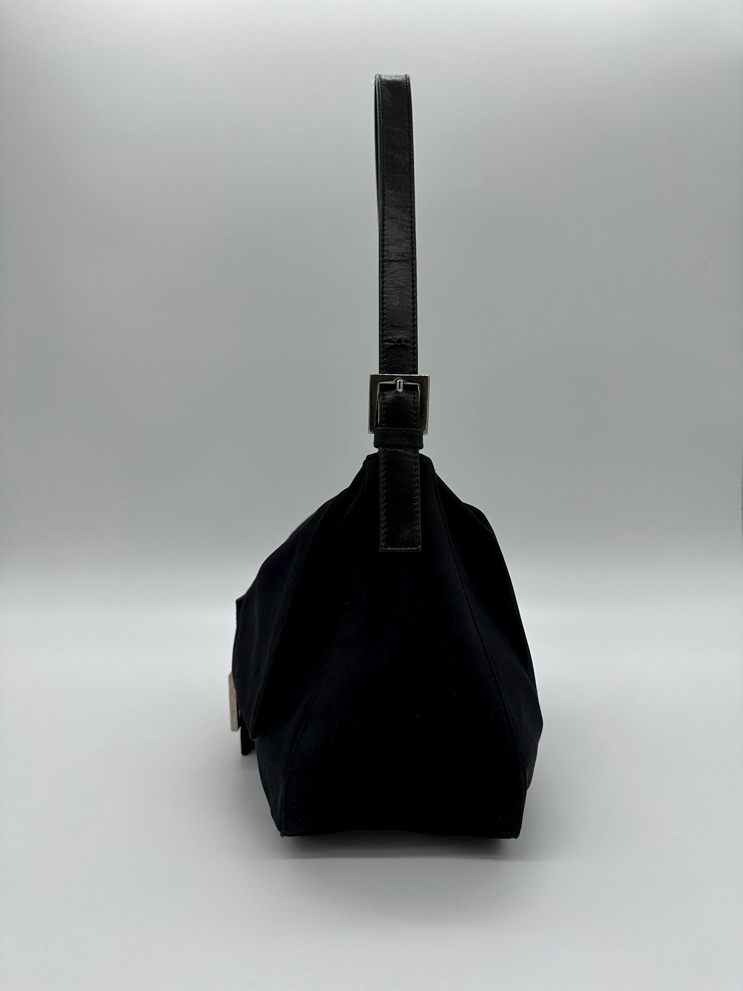Black Fendi Mamma Baguette