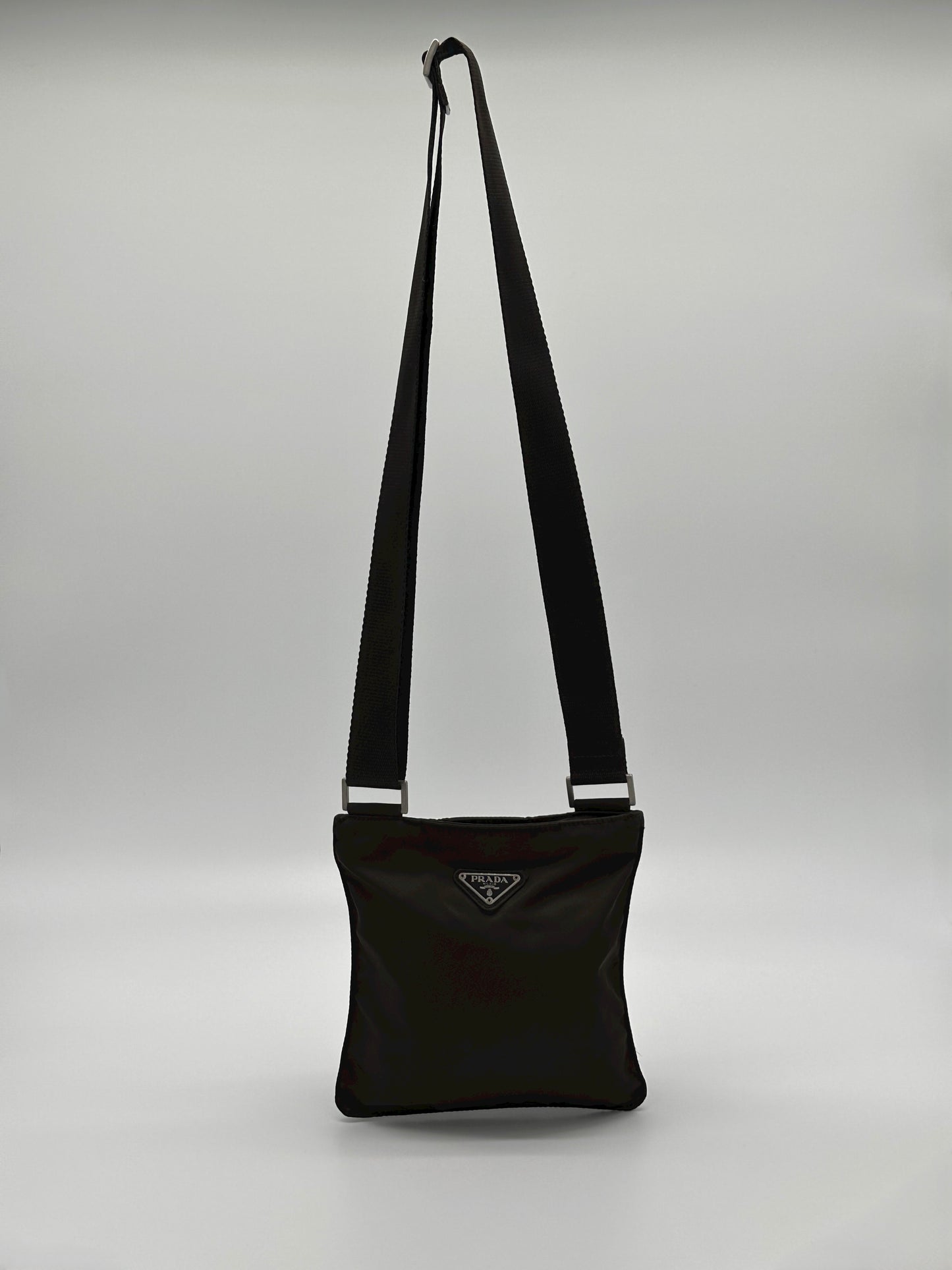 Vintage Brown Prada Messenger Bag