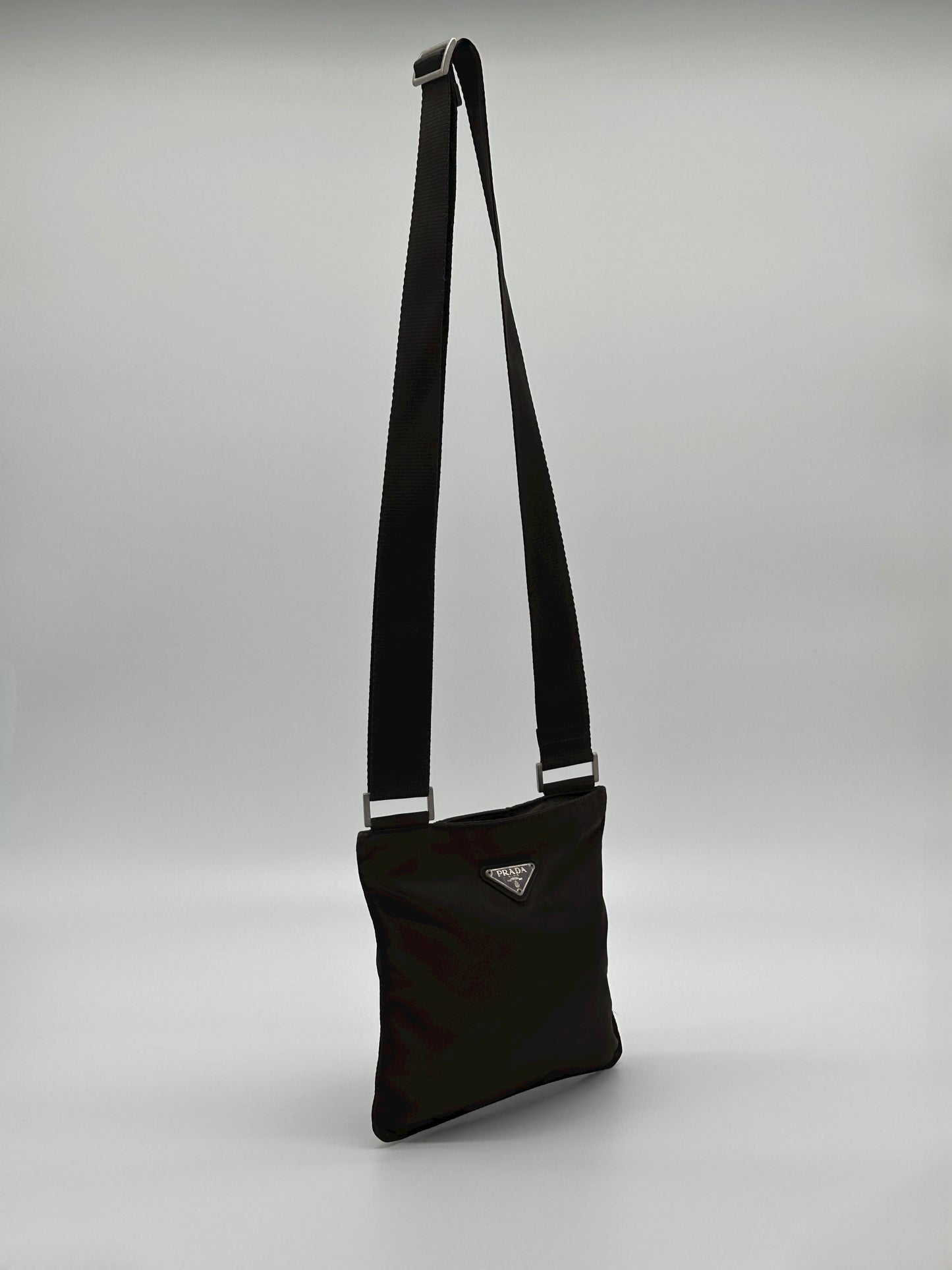 Vintage Brown Prada Messenger Bag