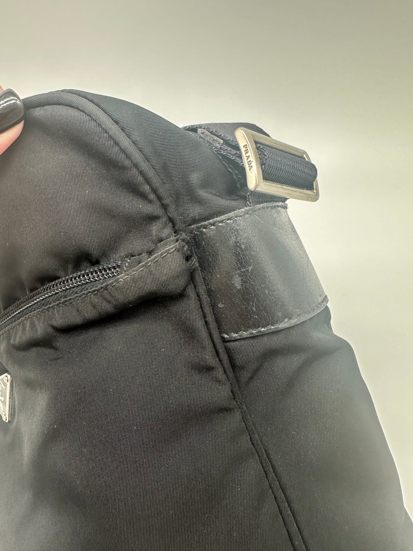 Vintage Black Prada Messenger Bag