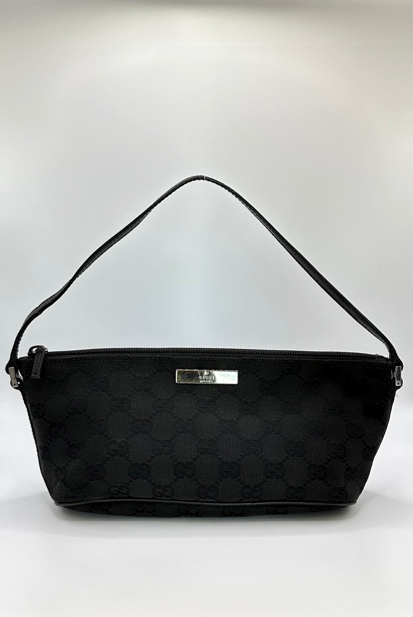 Vintage Gucci Black Boat Pochette