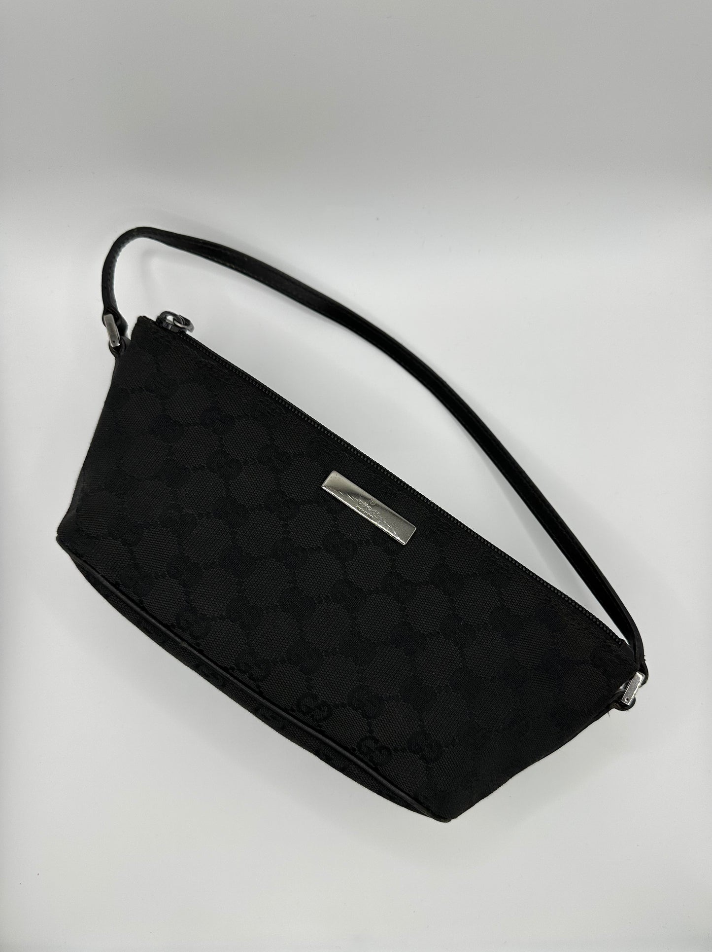 Vintage Gucci Black Boat Pochette