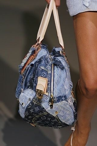 Louis Vuitton Vintage Denim Handbag Runway