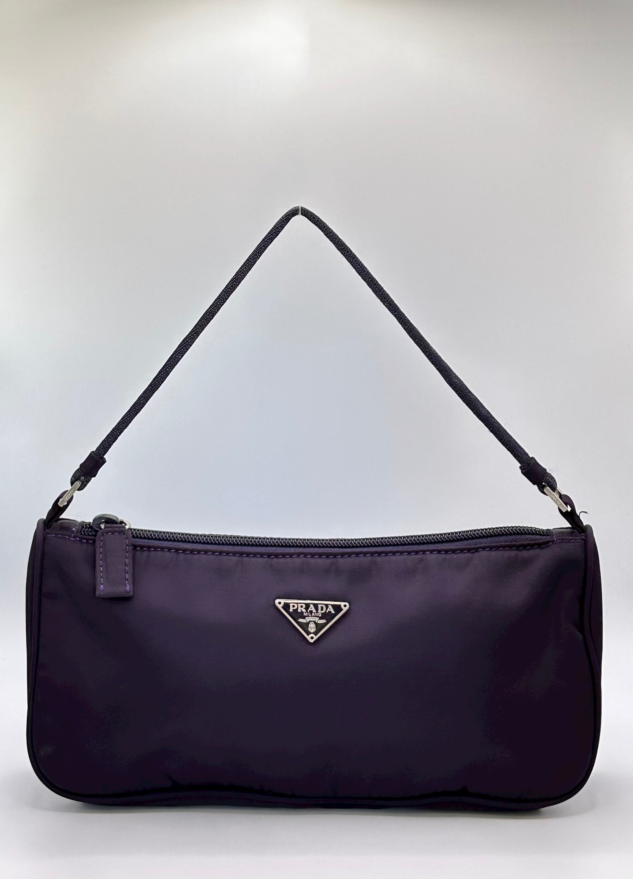 Triangle handbag Prada Black in Synthetic - 34353084