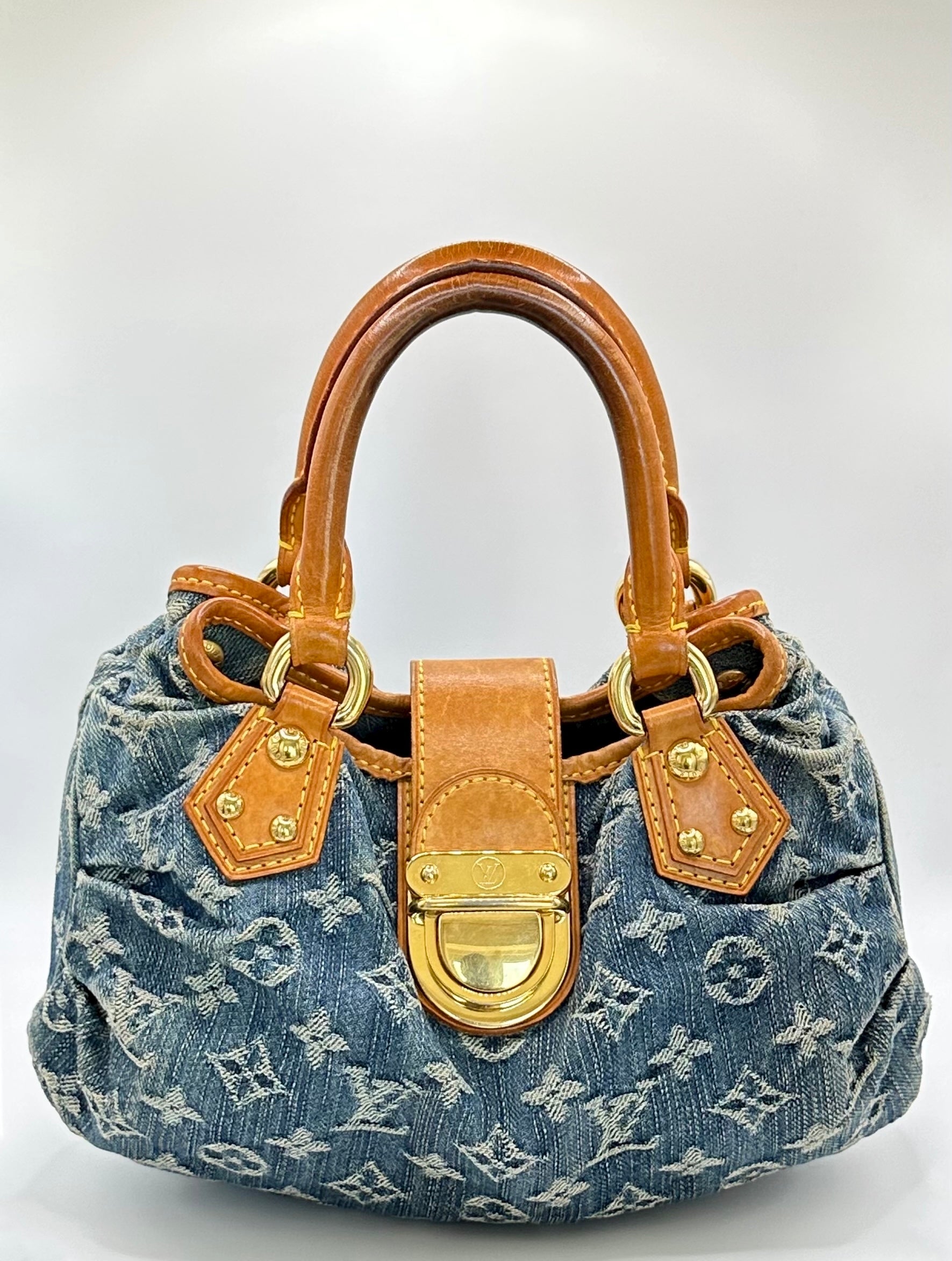 Vuitton denim online bag