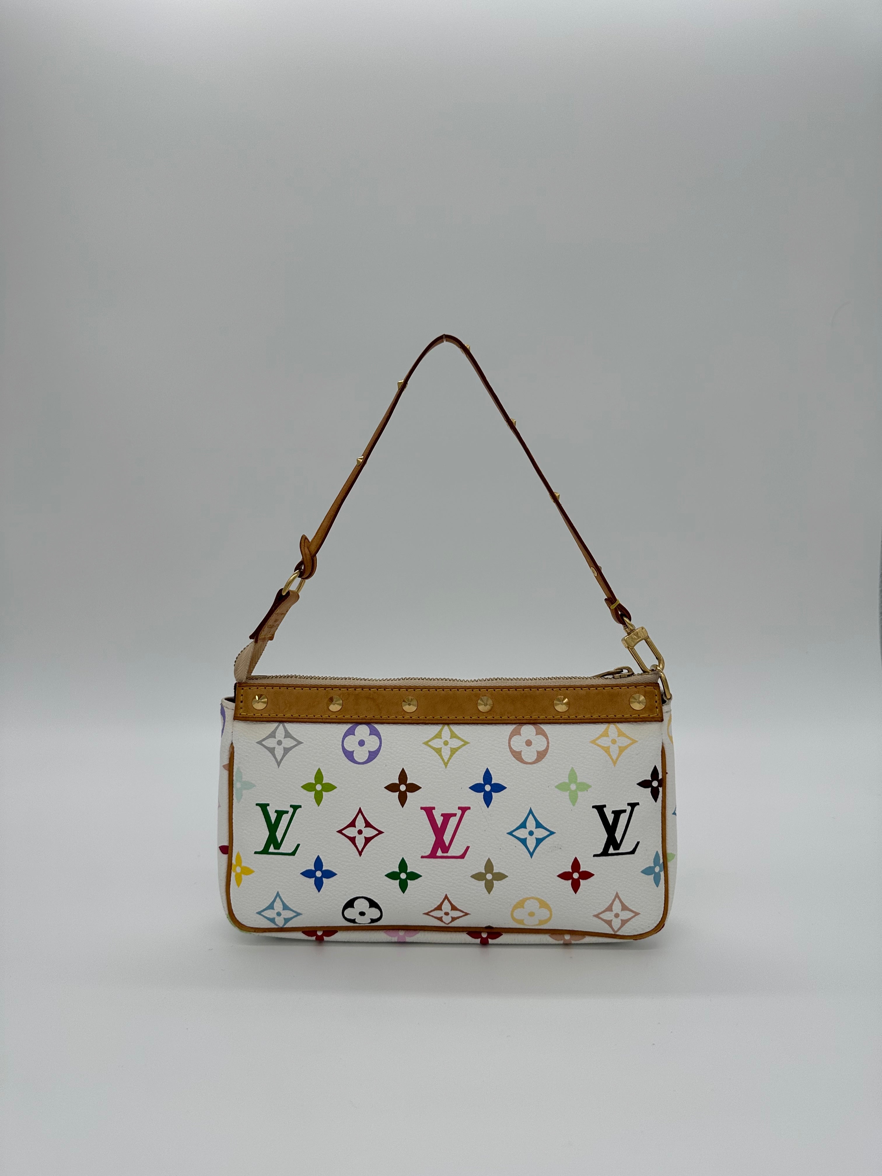 Vintage Louis Vuitton x Takashi Murakami Pochette Designer Handbags by nothing new