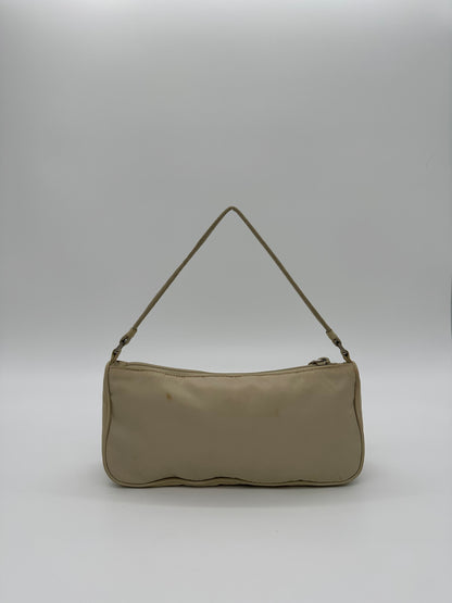 Cream Prada 90s Shoulder Bag
