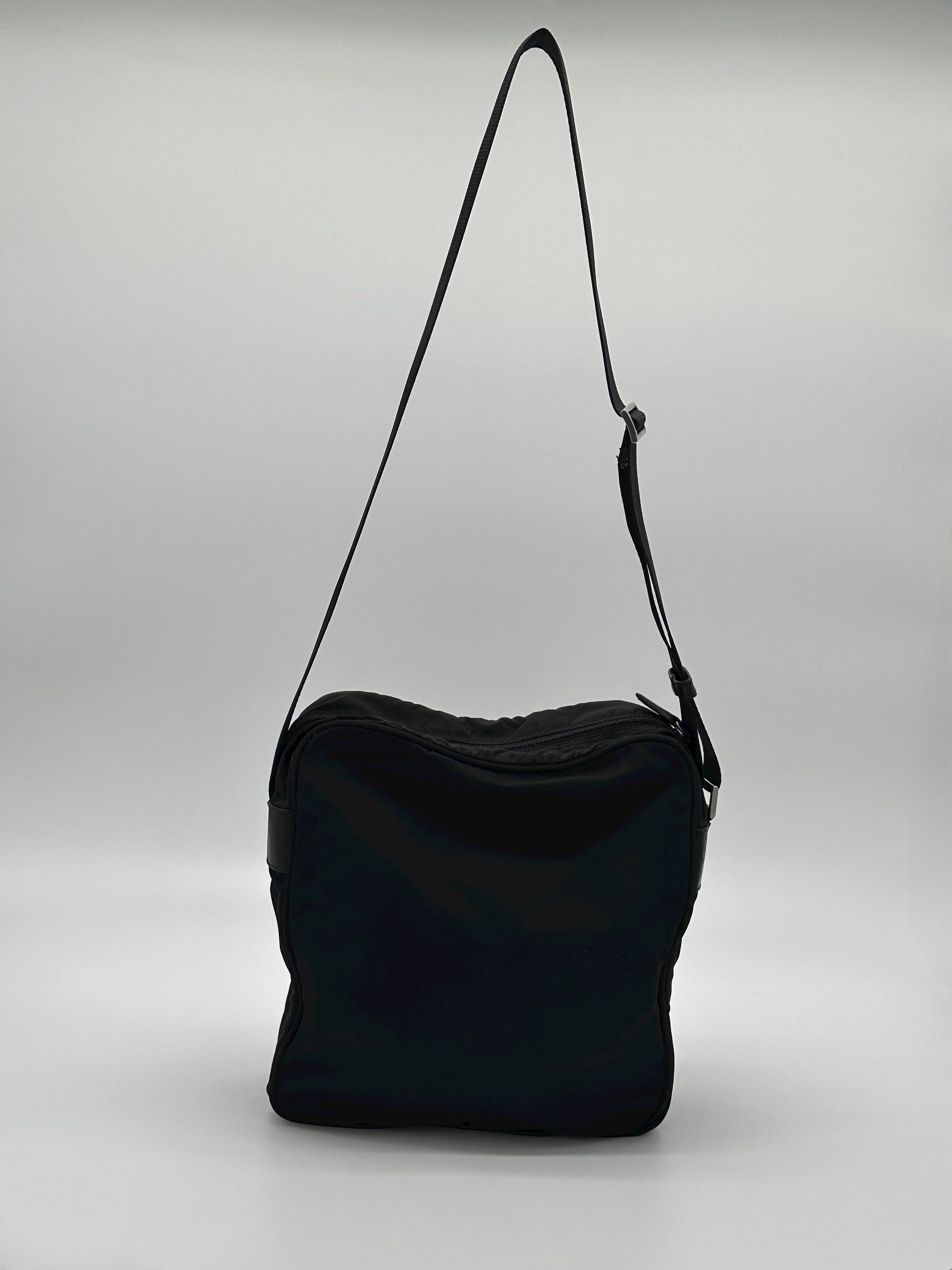 Vintage Black Prada Messenger Bag
