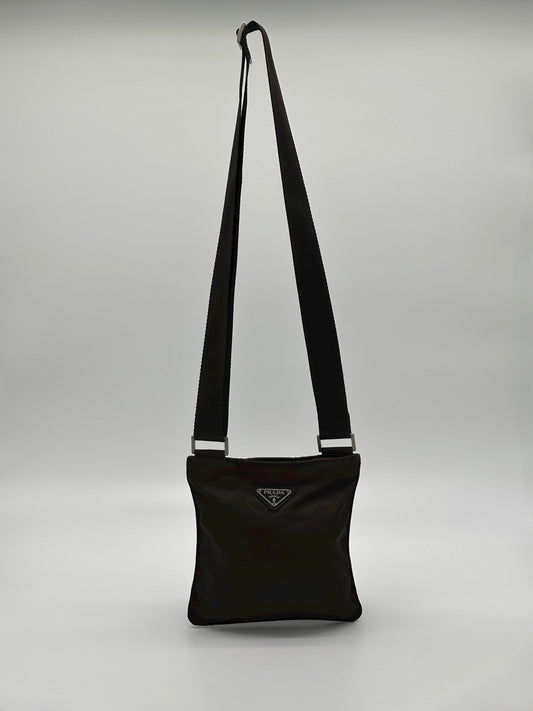 Vintage Brown Prada Messenger Bag